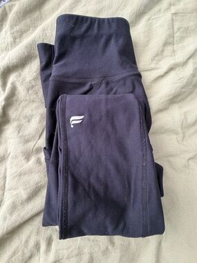 Fabletics Navy-Black High-Rise Performance Leggings
